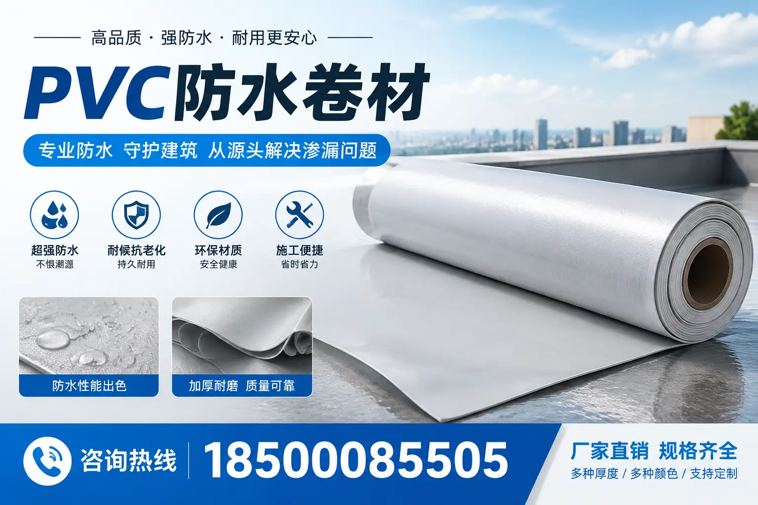 选择pvc防水卷材时，朝阳用户的常见疑问